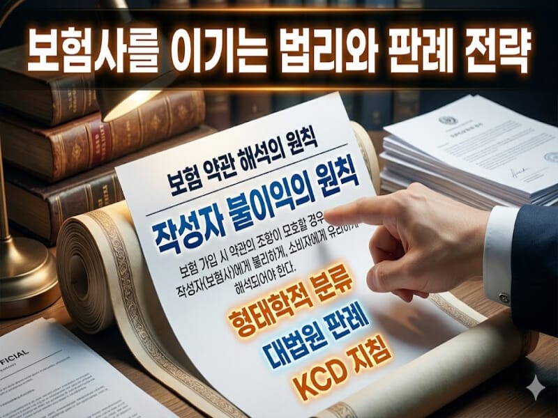보험약관 해석의 원칙인 작성자 불이익의 원칙과 대법원 판례를 활용한 보험사 대응 전략