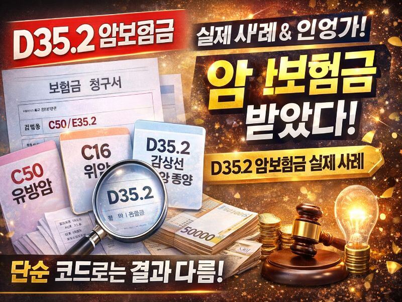 D35.2 암보험금, 정말 받을 수 있을까요?