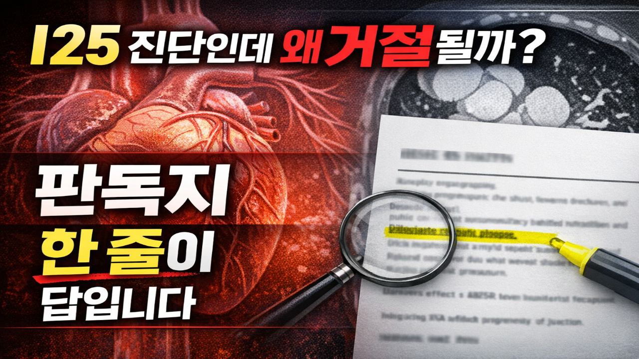 관상동맥 협착 보험금 거절 이유와 판독지 분석 방법