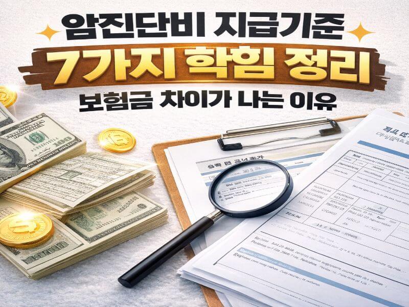 암진단비 지급 기준 쉽게 이해하기 (보험사가 돈을 주는 진짜 기준)